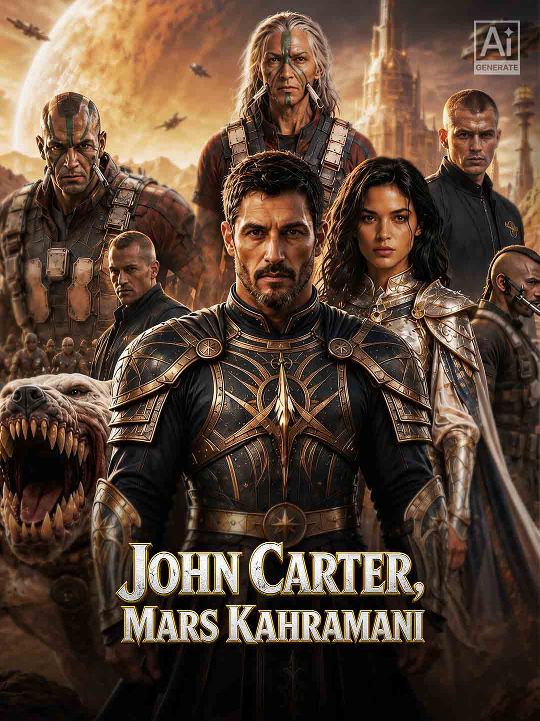 John Carter, Mars Kahramanı posteri