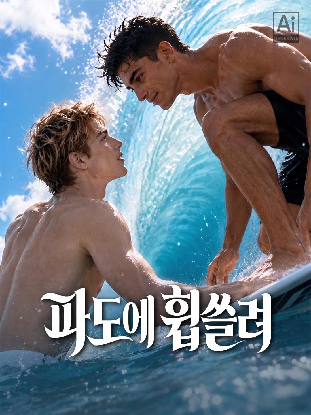 파도에 휩쓸려 posteri