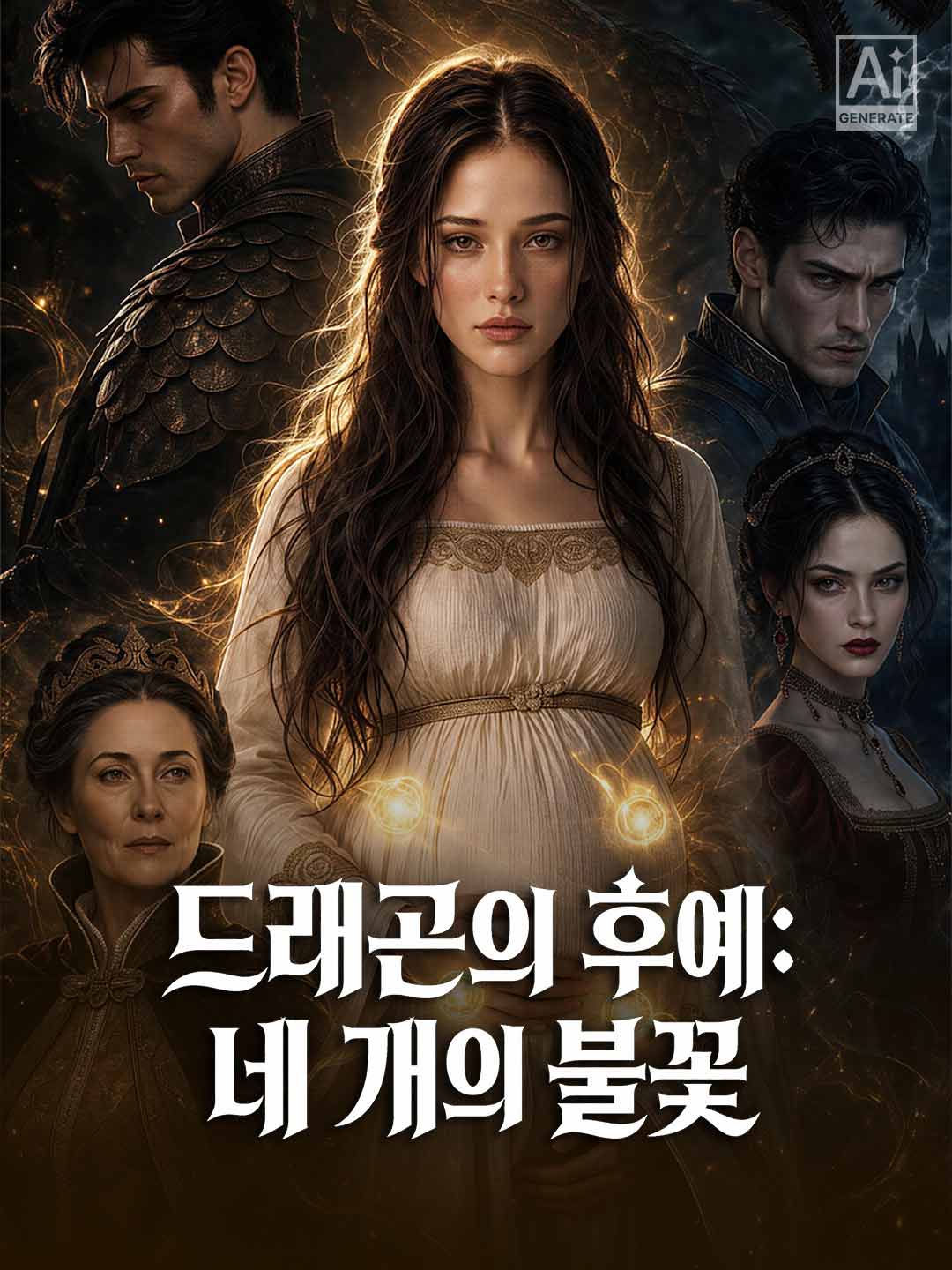 드래곤의 후예: 네 개의 불꽃 posteri