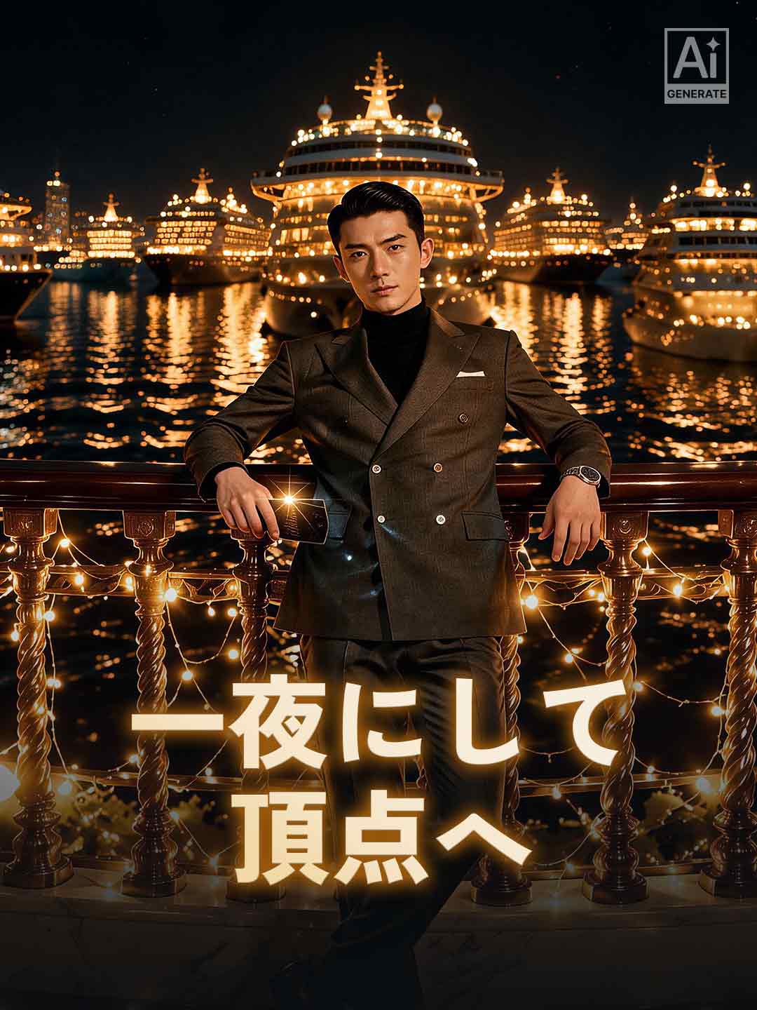 一夜にして頂点へ posteri