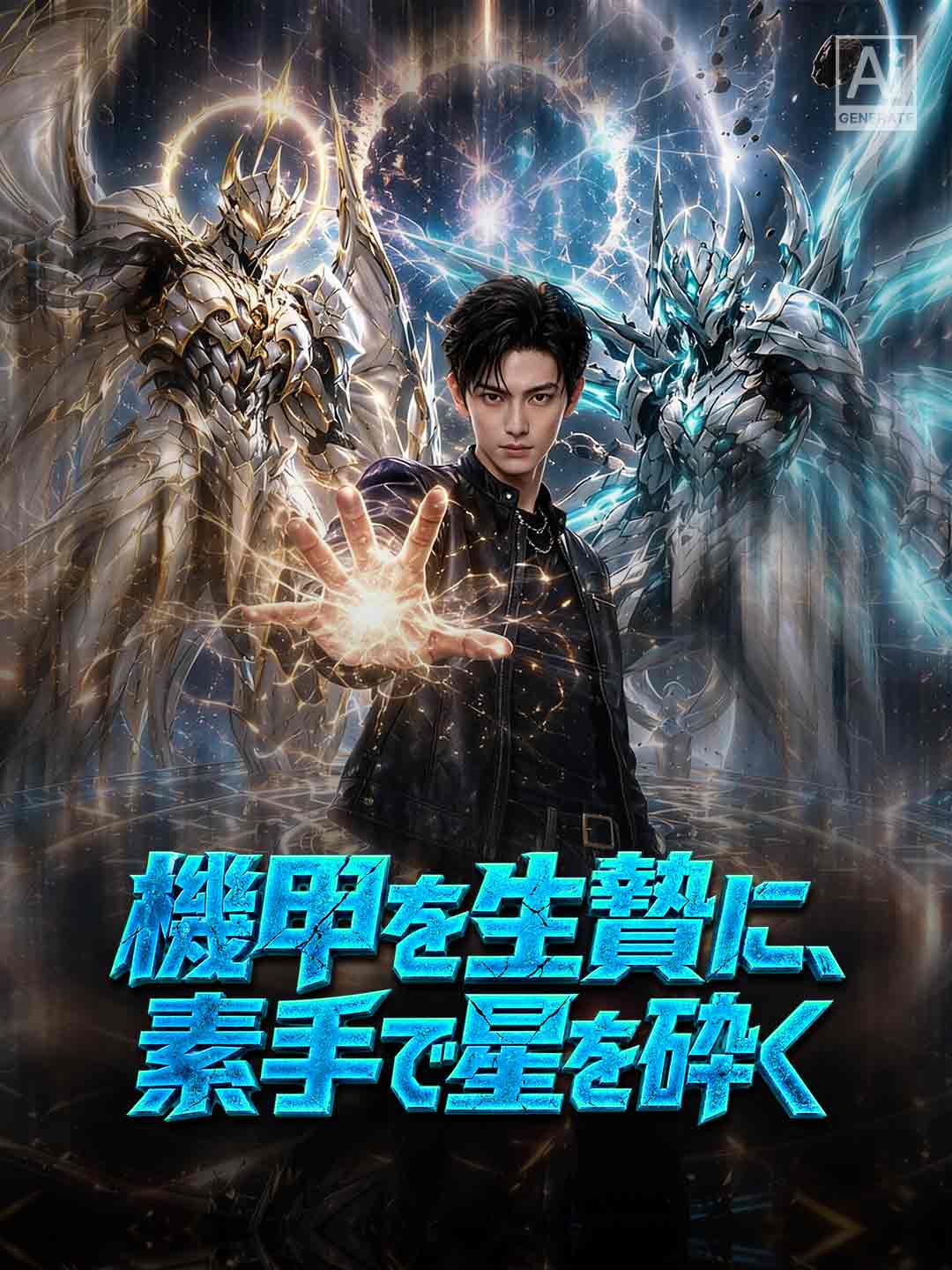 機甲を生贄に、素手で星を砕く posteri