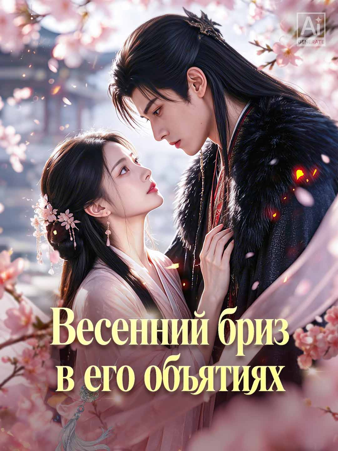 Весенний бриз в его объятиях posteri