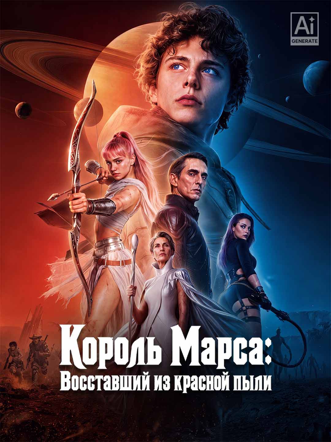Король Марса: Восставший из красной пыли posteri