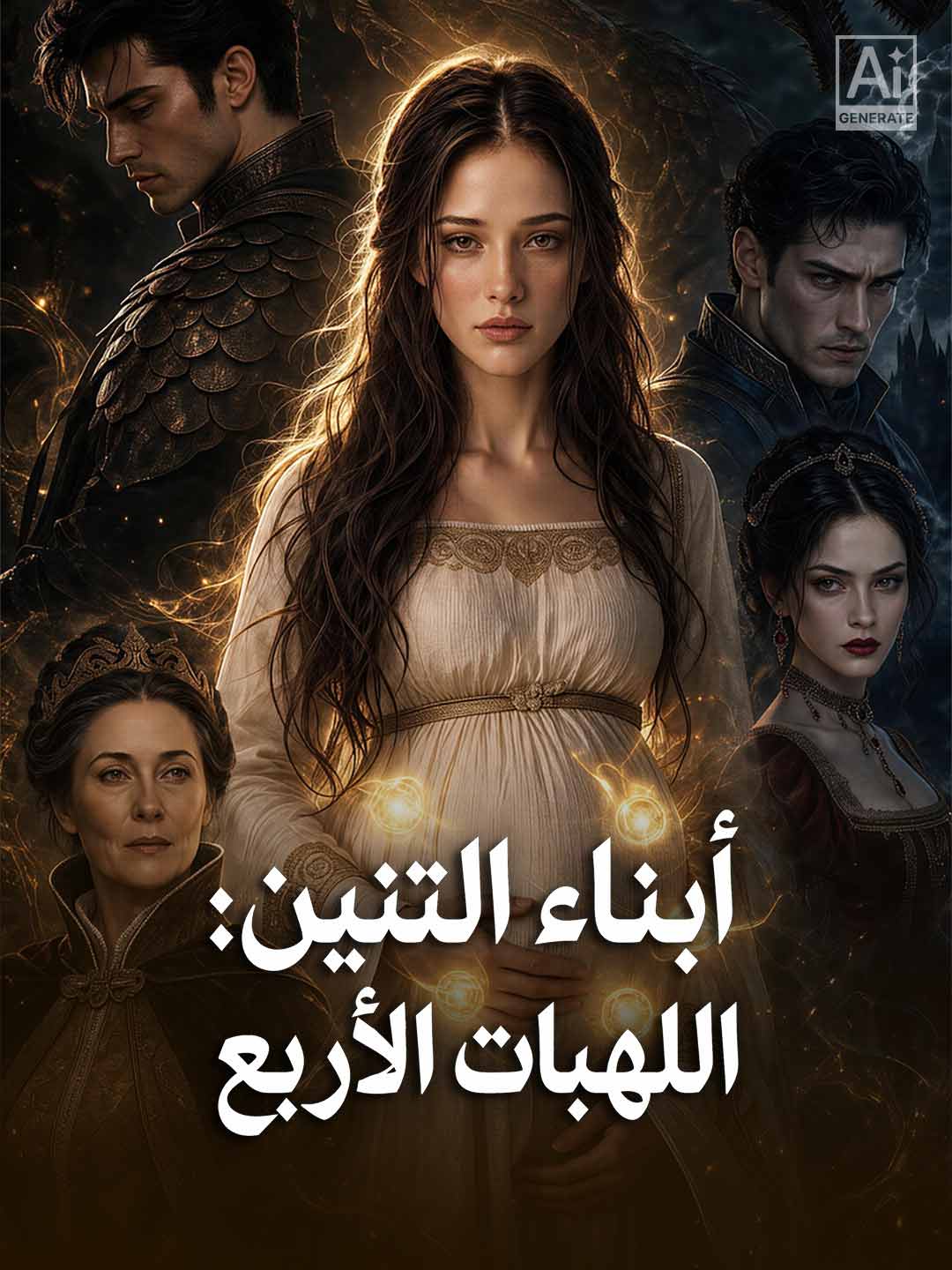 أبناء التنين: اللهبات الأربع posteri