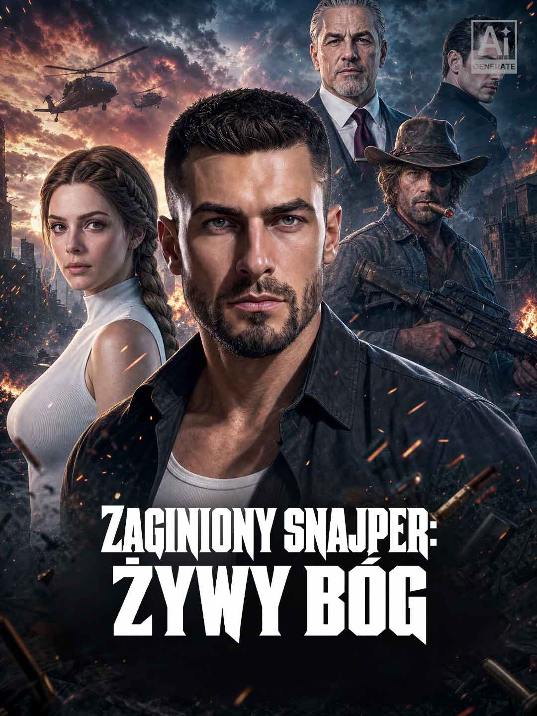 Zaginiony snajper: Żywy bóg posteri