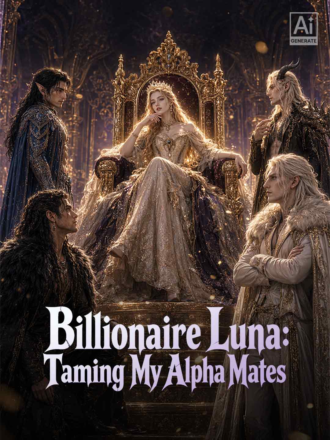 Billionaire Luna: Taming My Alpha Mates posteri