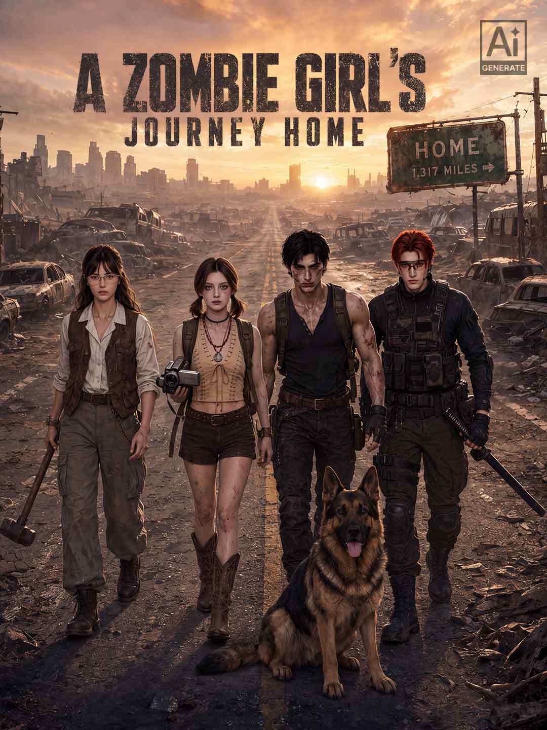 A Zombie Girl’s Journey Home posteri