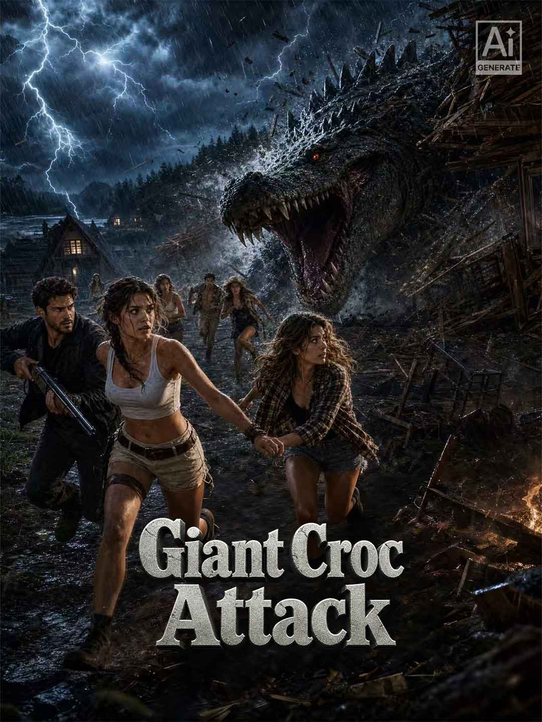 Giant Croc Attack posteri