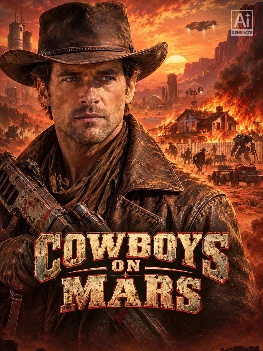 Cowboys on Mars posteri