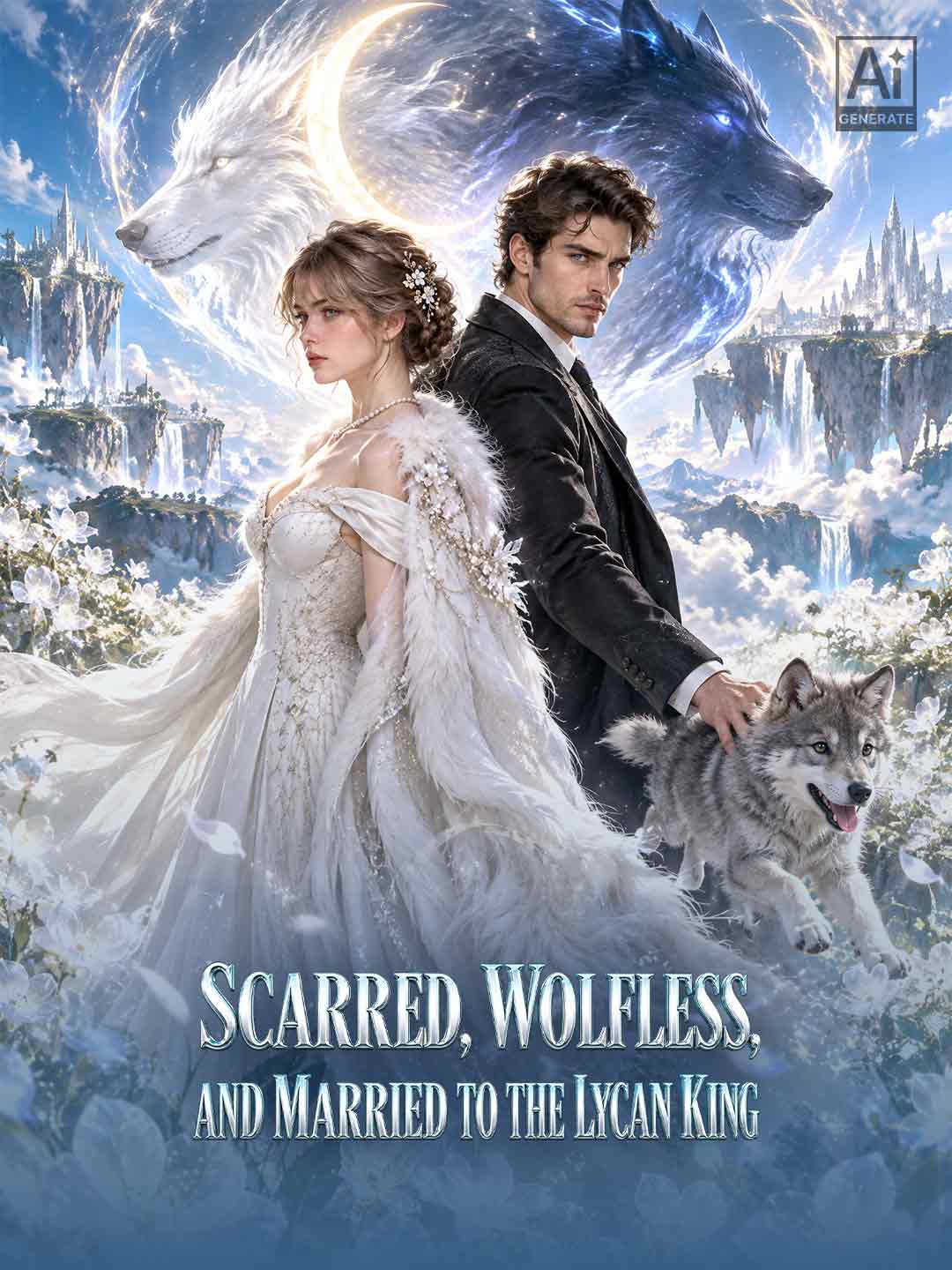 Scarred, Wolfless, and Married to the Lycan King posteri