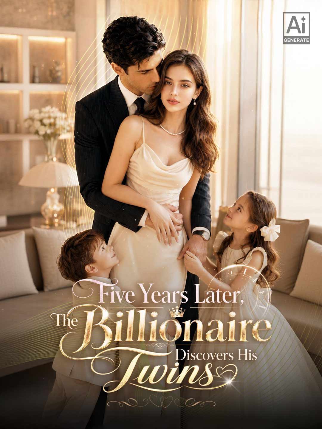 Five Years Later, The Billionaire Discovers His Twins posteri
