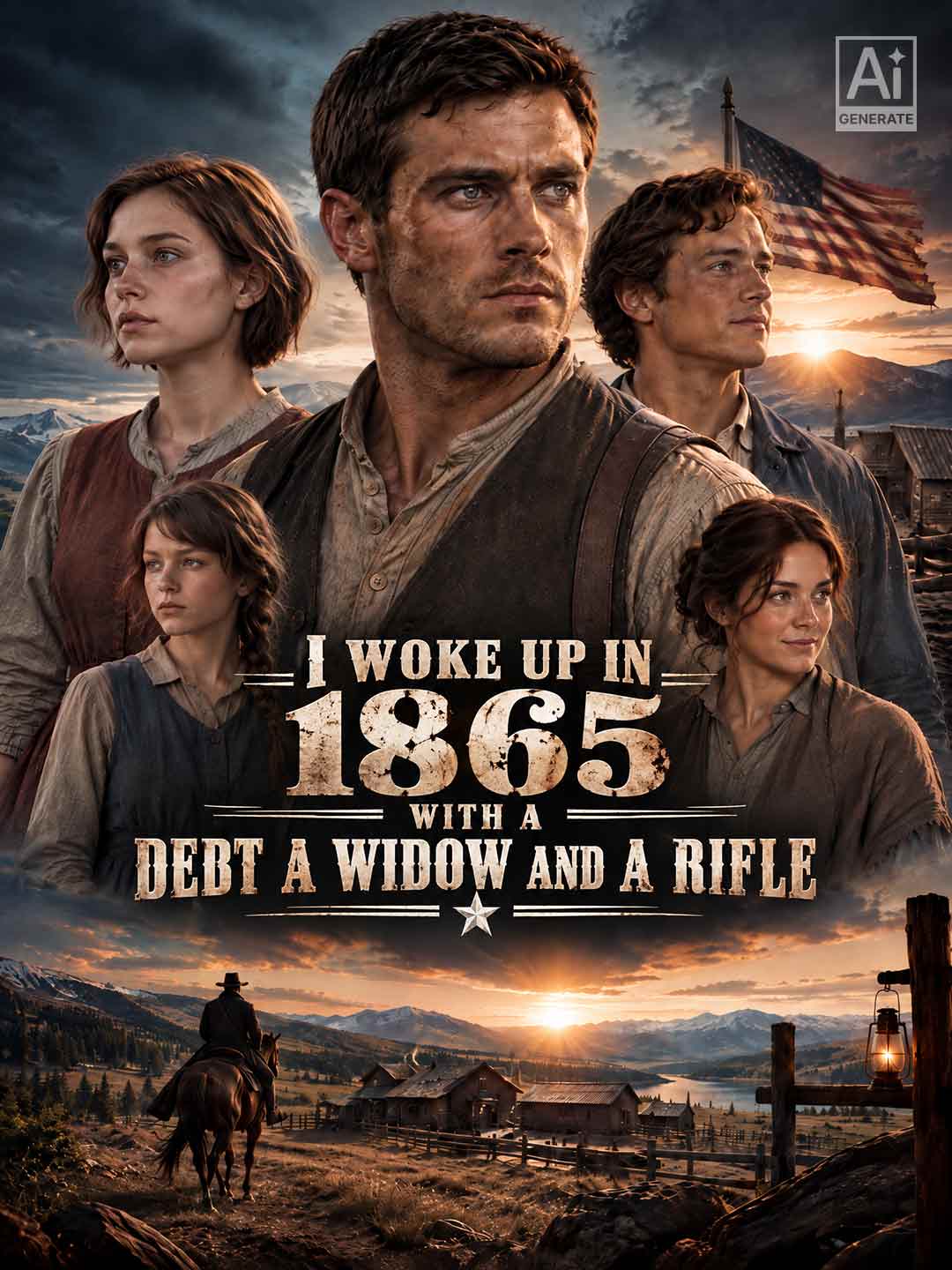 I Woke Up in 1865 with a Debt, a Widow, and a Rifle posteri