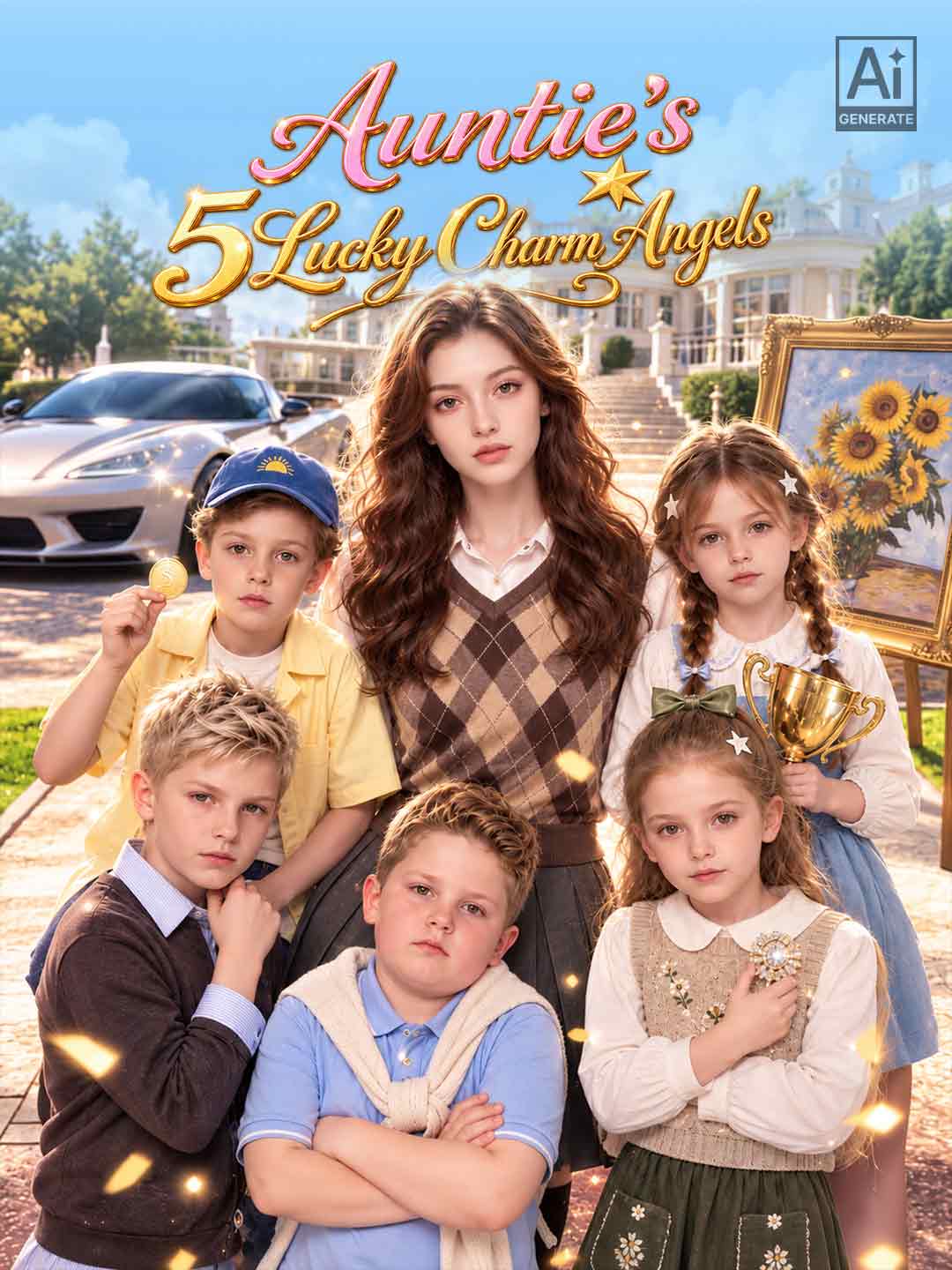 Auntie’s 5 Lucky Charm Angels posteri
