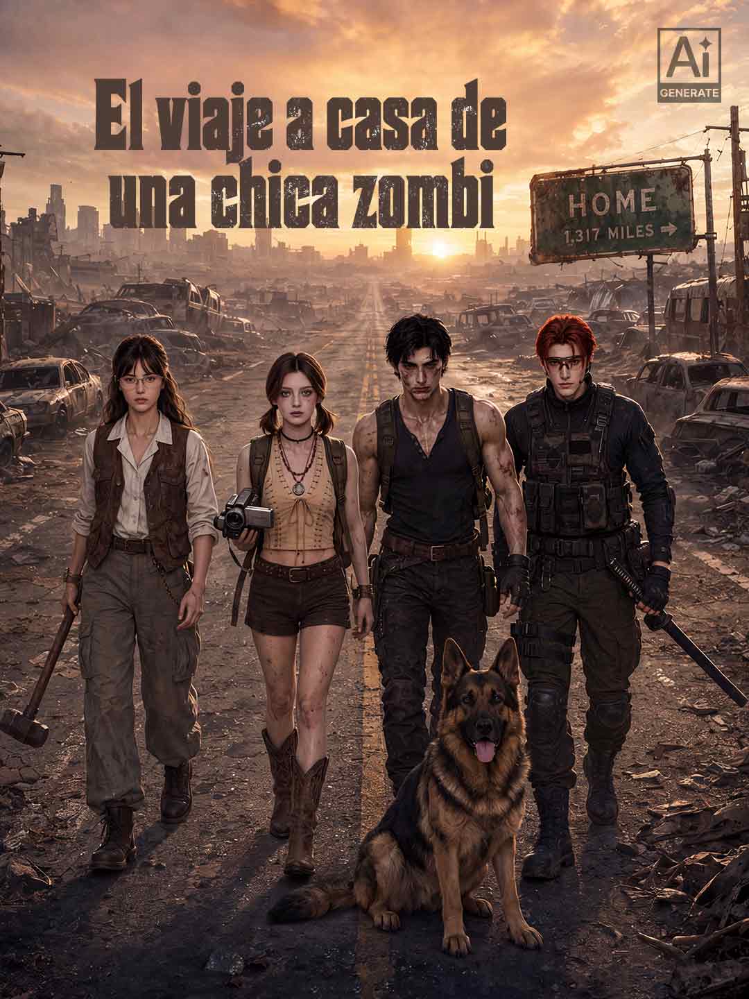 El viaje a casa de una chica zombi posteri