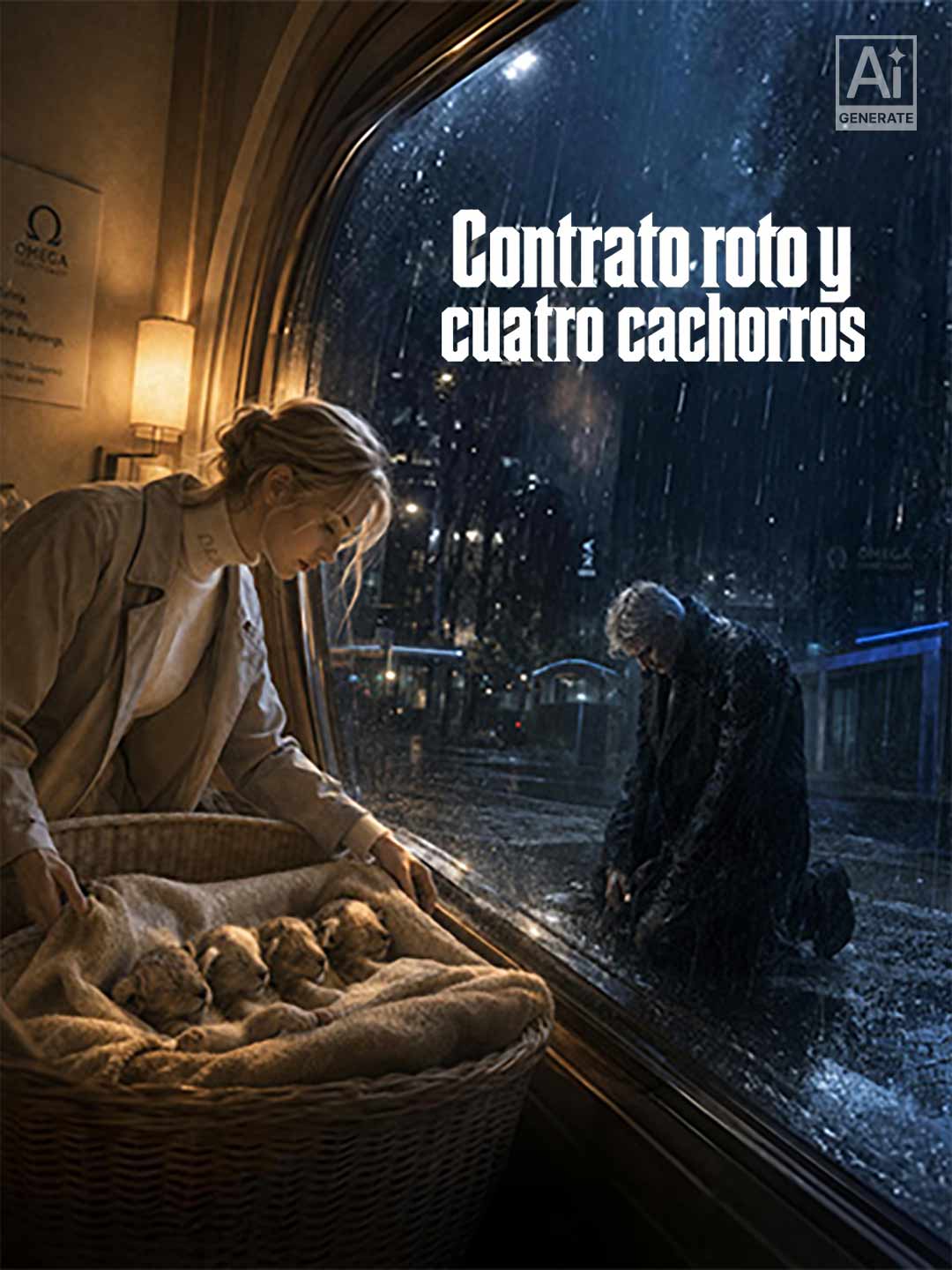 Contrato roto y cuatro cachorros posteri