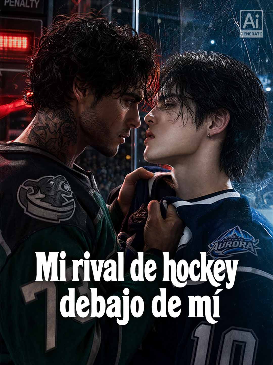 Mi rival de hockey debajo de mí posteri
