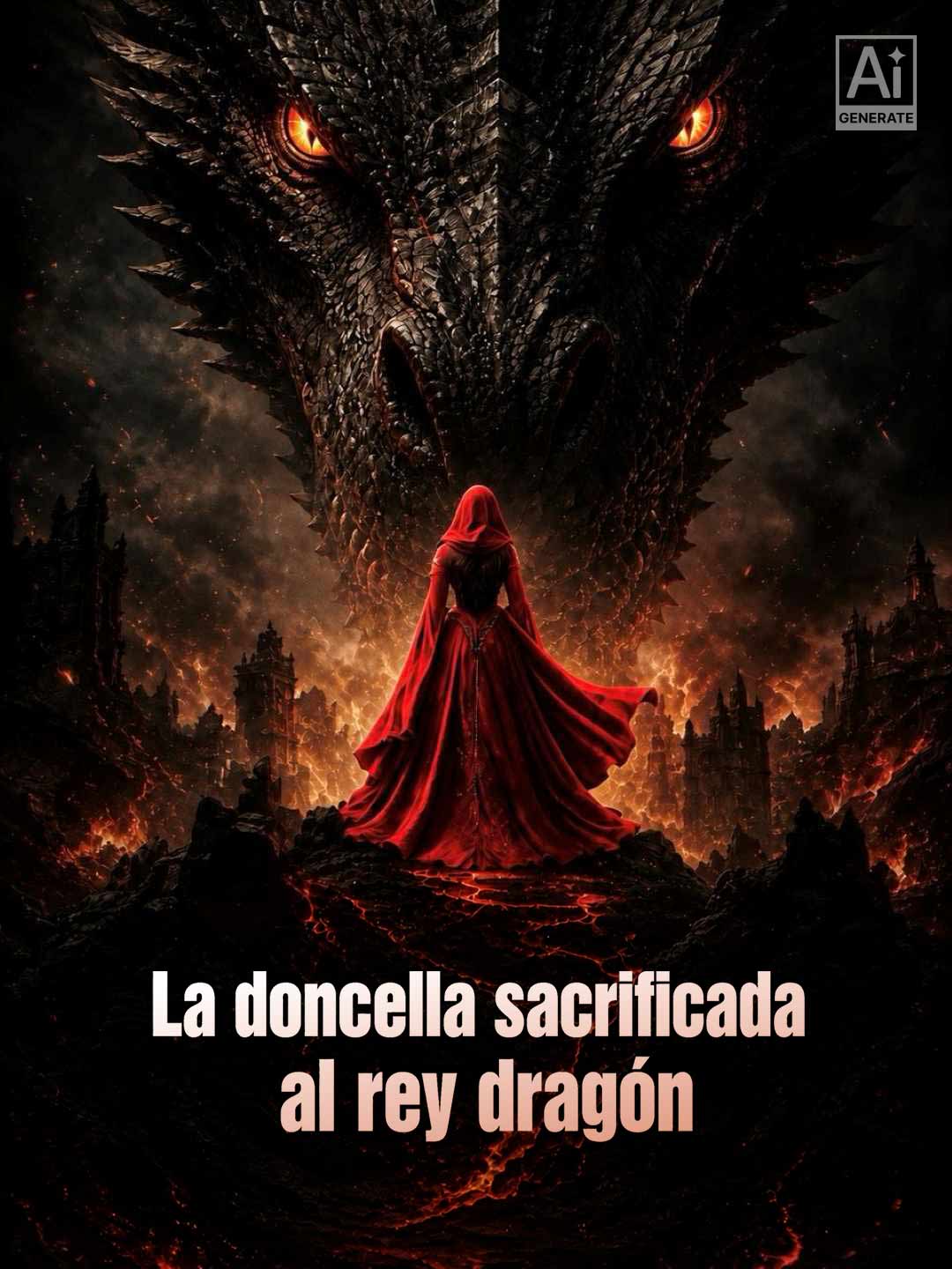 La doncella sacrificada al rey dragón posteri