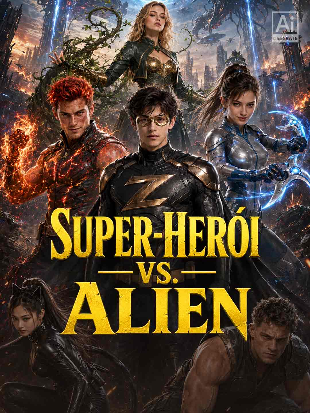Super-Herói vs. Alien posteri