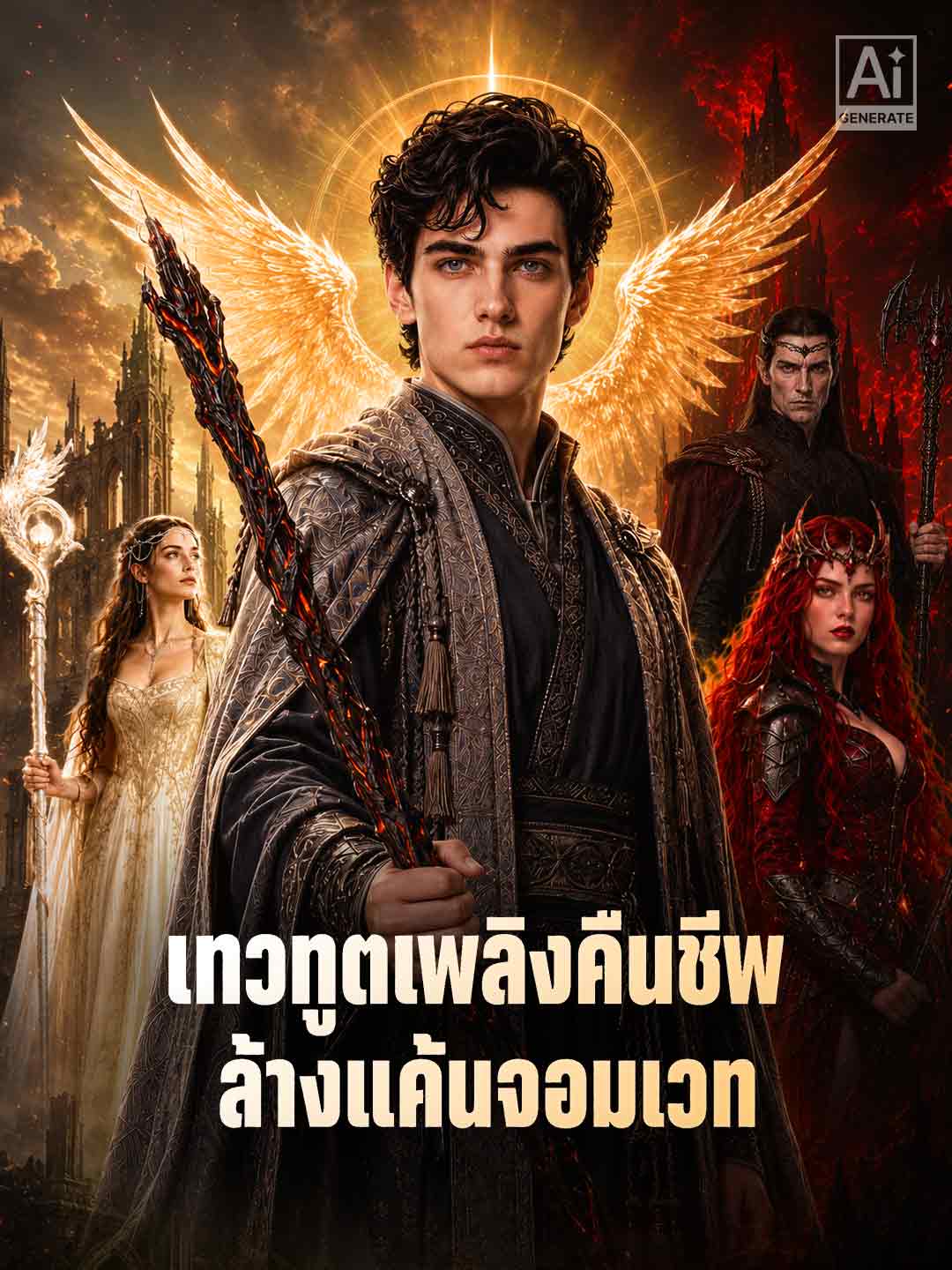 เทวทูตเพลิงคืนชีพ ล้างแค้นจอมเวท posteri