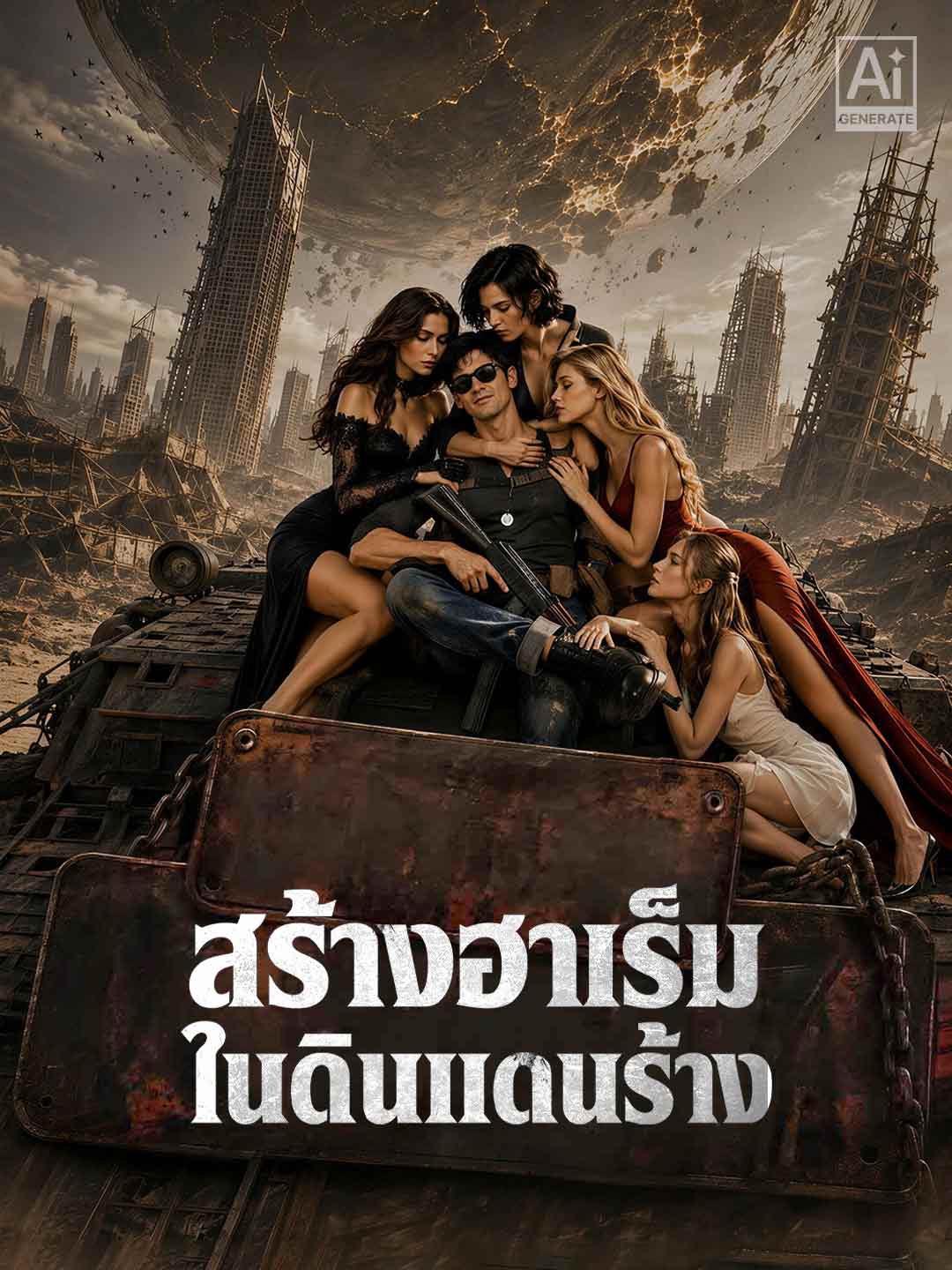 สร้างฮาเร็มในดินแดนร้าง posteri