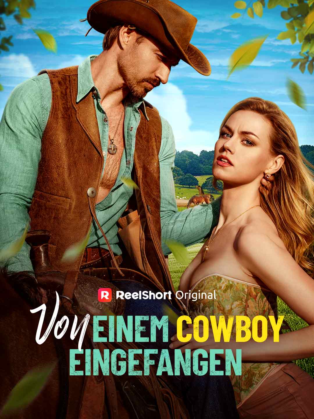 Von einem Cowboy eingefangen posteri