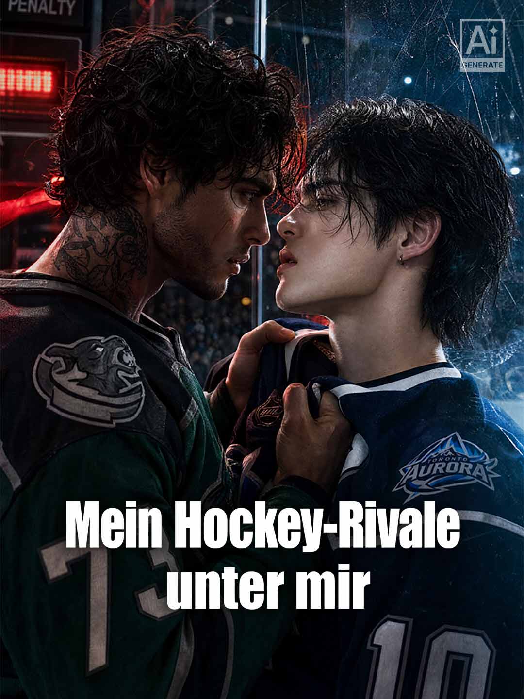 Mein Hockey-Rivale unter mir posteri