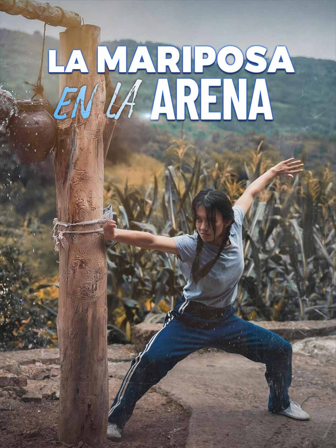 La mariposa en la arena posteri