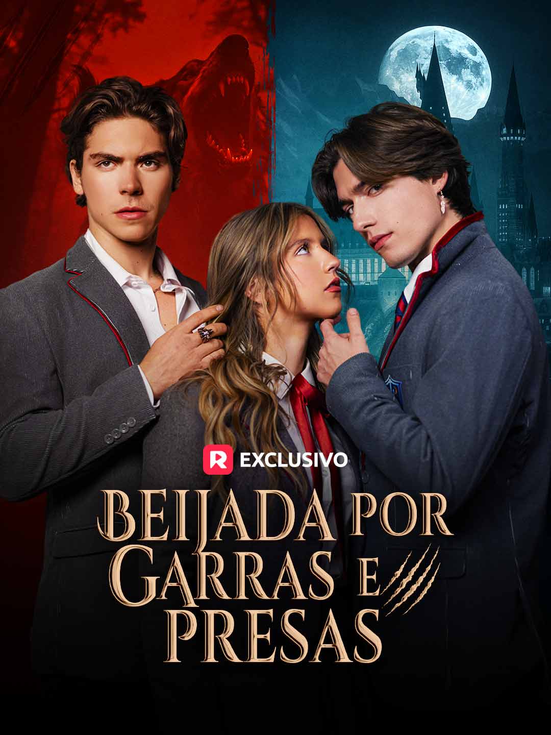 Beijada por garras e presas posteri