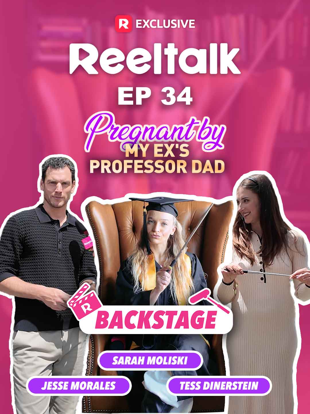 ReelTalk EP 34-Backstage: Pregnant by My Ex's Professor Dad posteri